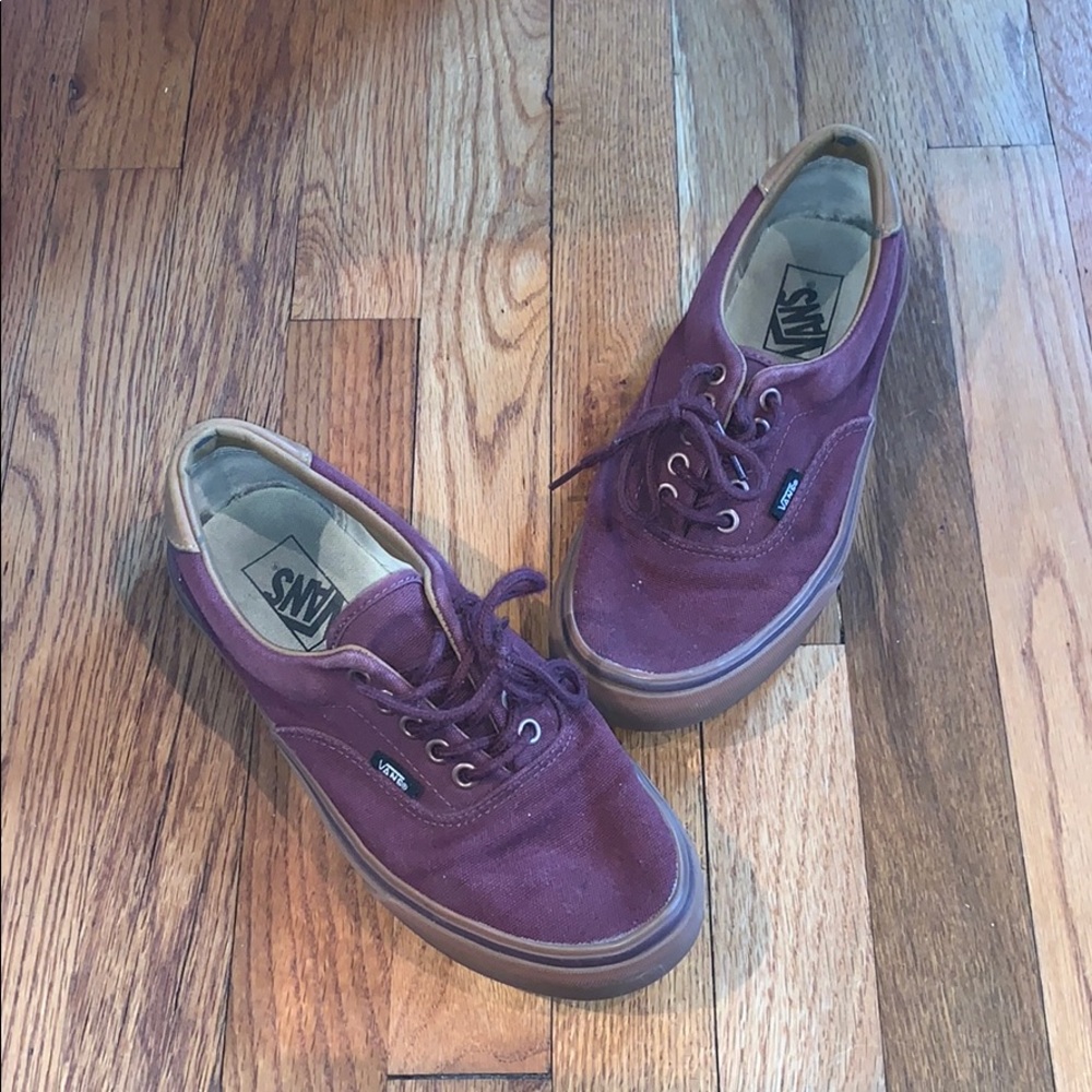 Maroon Vans w/ Gum Sole